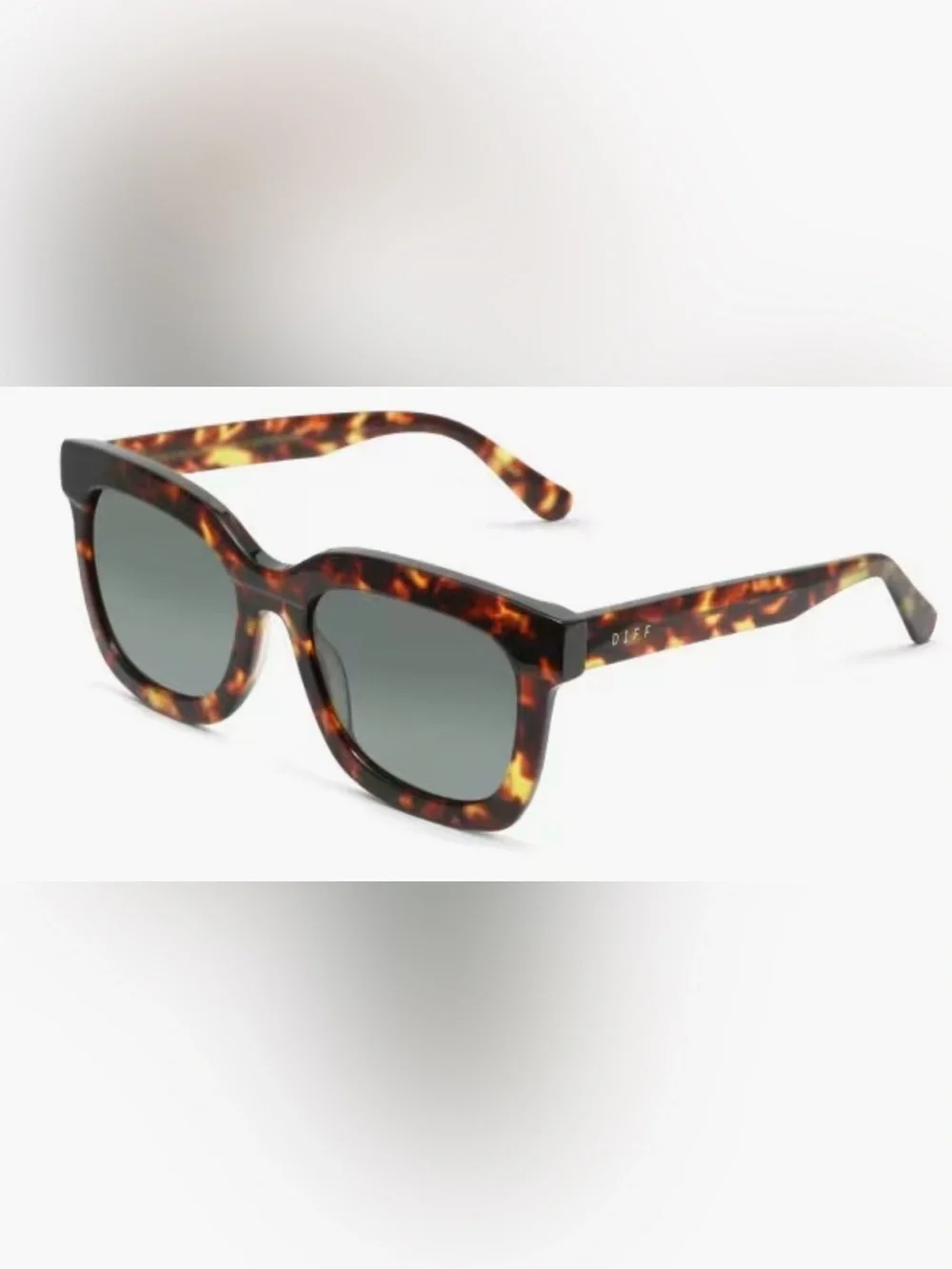 Tortoiseshell Square Sunglasses - Brown